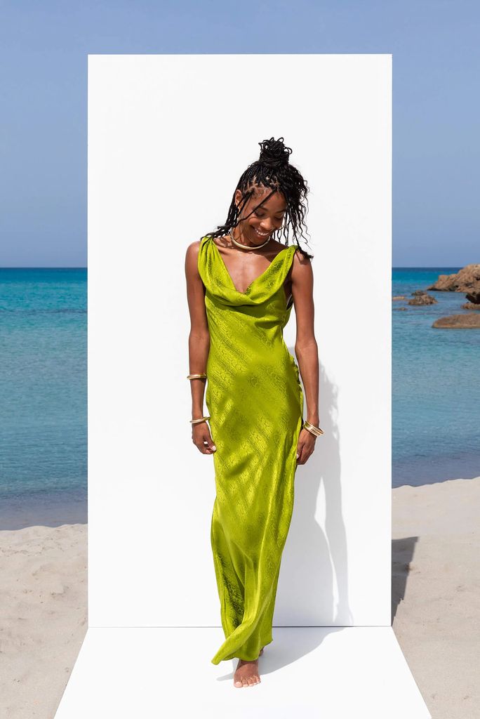 navarra dress lime