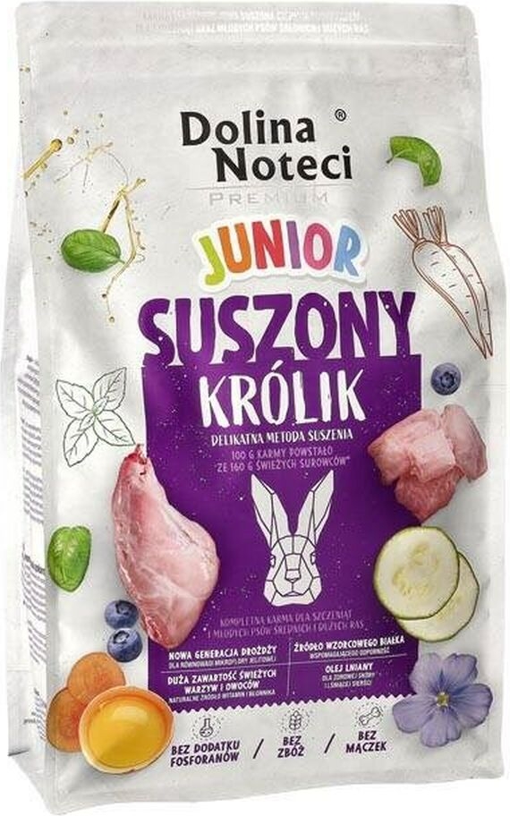 Hundefoder tørfoder - Dolina Noteci Premium Junior Kanin, 4 kg