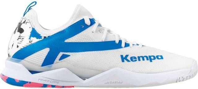 Kempa Wing Lite 2.0 Women, Casual, Running and Sports, Trainers, Handball, Jogging, Outdoor Leisure Shoes, Lightweight and Breathable, White, fair Blue