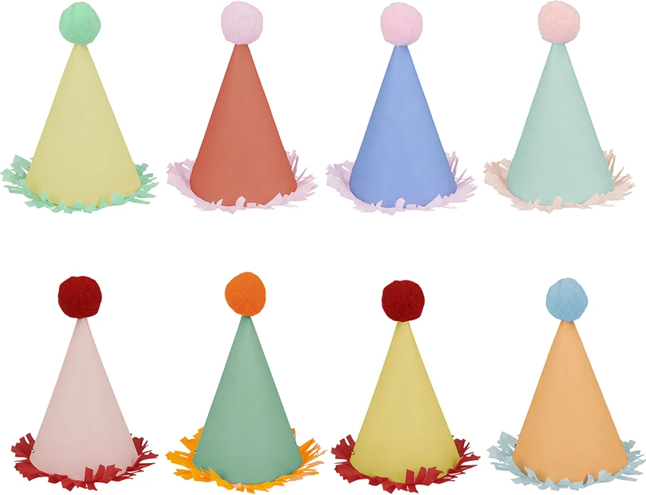 Meri Meri festhatte, Mini party hats  - 8 stk.