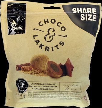 panda choco lakrits 330 g