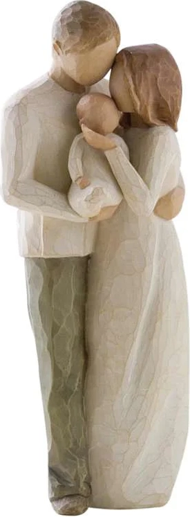 willow tree our gift figur (mor og far med baby)