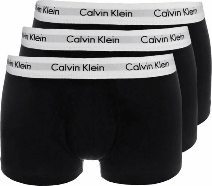 low rise trunk stretch 3 pack - boxerkalsong - black