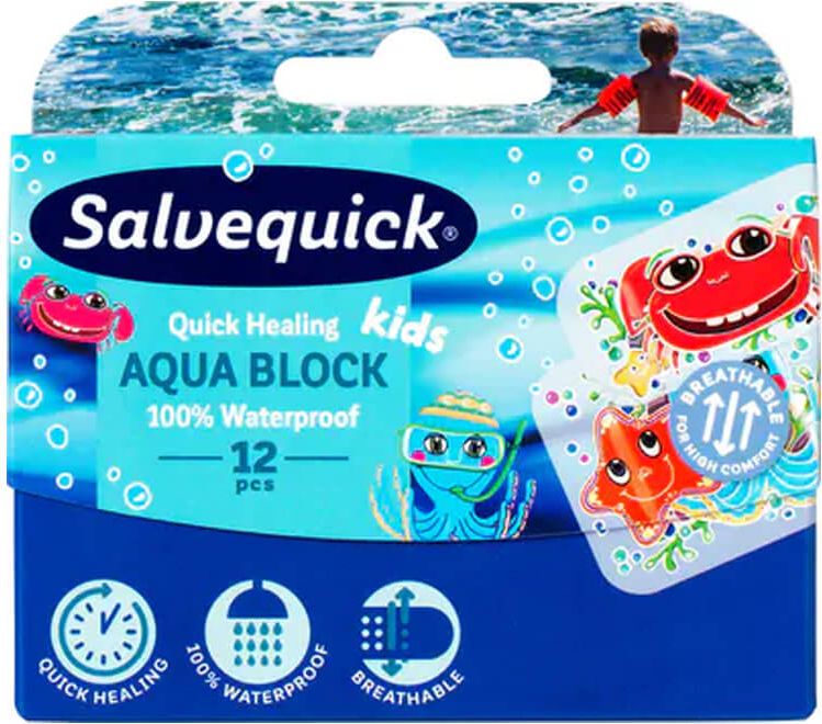 Salvequick Vandfast Børneplaster   12 stk.