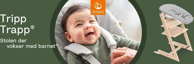 stokke tripp trapp matstol, warm brown