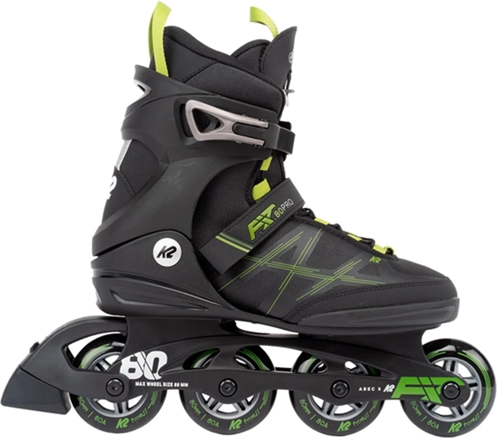 K2 F.I.T 80 Pro, Rullskridskor, Herr, Svart