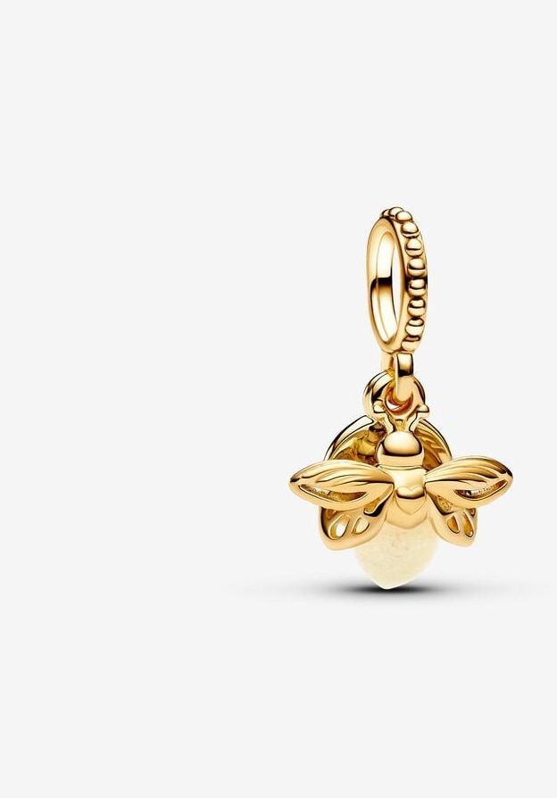 pandora | selvlysende ildflue charm med vedhæng