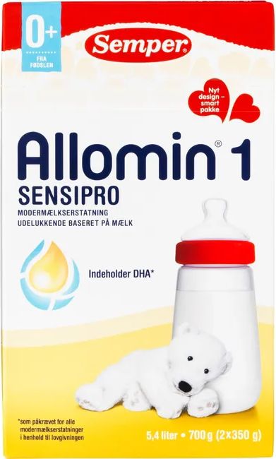 allomin 1 syrnet sensipro modermælkserstatning, semper