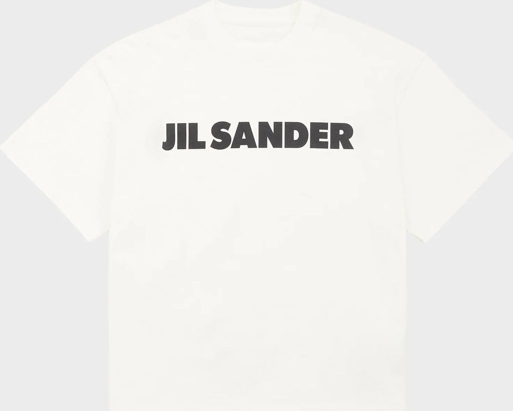 boxy logo t-shirt porcelain