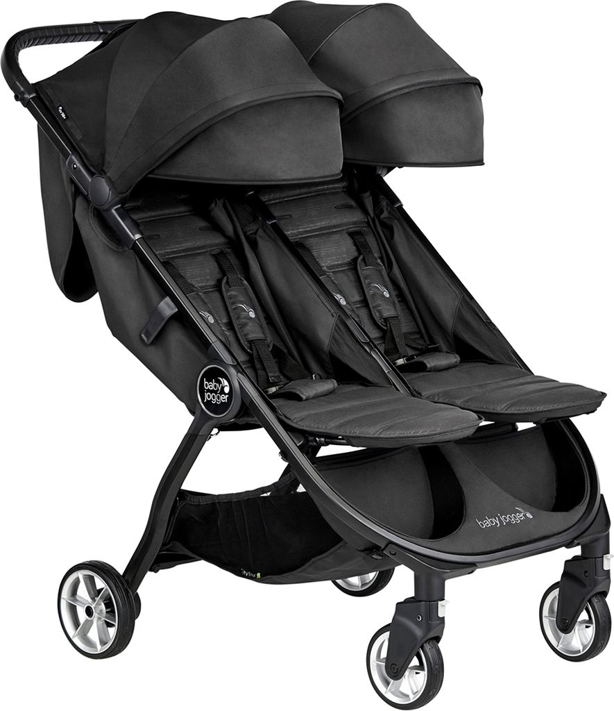 baby jogger klapvogn - city tour 2 double - sort