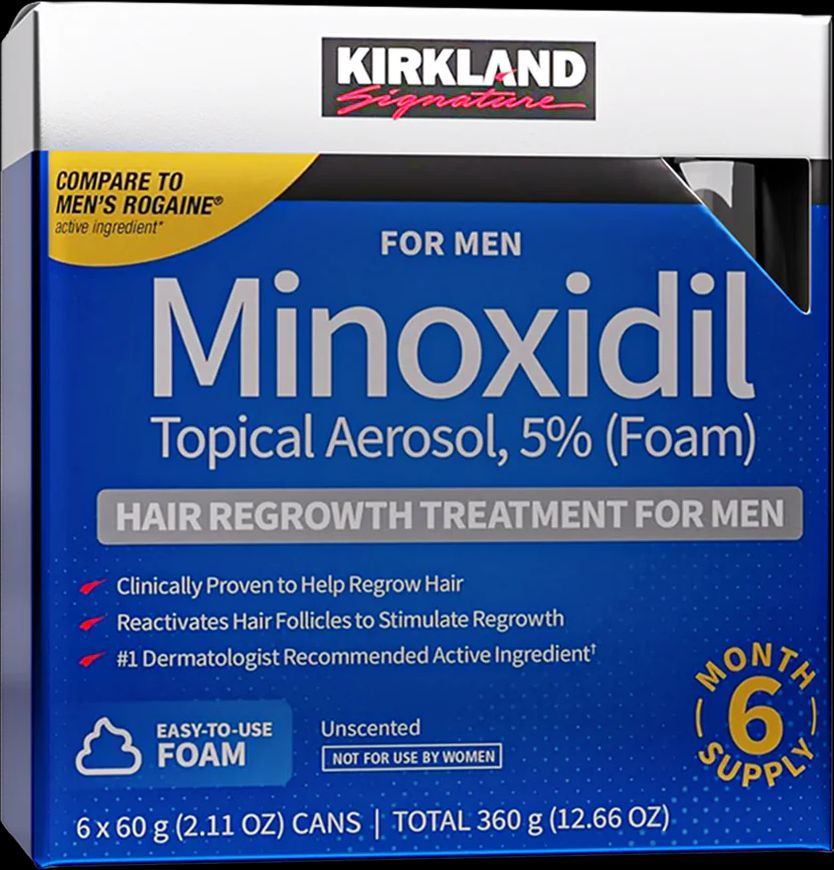 Kirkland Signature 5% Minoxidil for Hair Growth Treatment