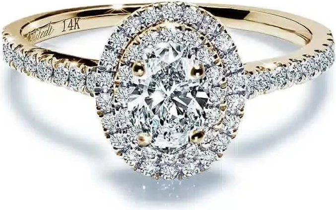 Abelstedt Oxford Dobbelt Oval Guld Ring