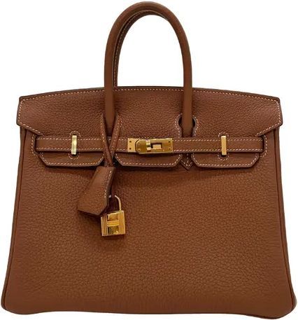 Birkin 25 leather handbag