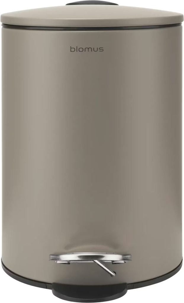 Blomus Pedal Bin - Ø 17 Cmn, 3 L - Tubo - Taupe - Beige - L 21.5CM