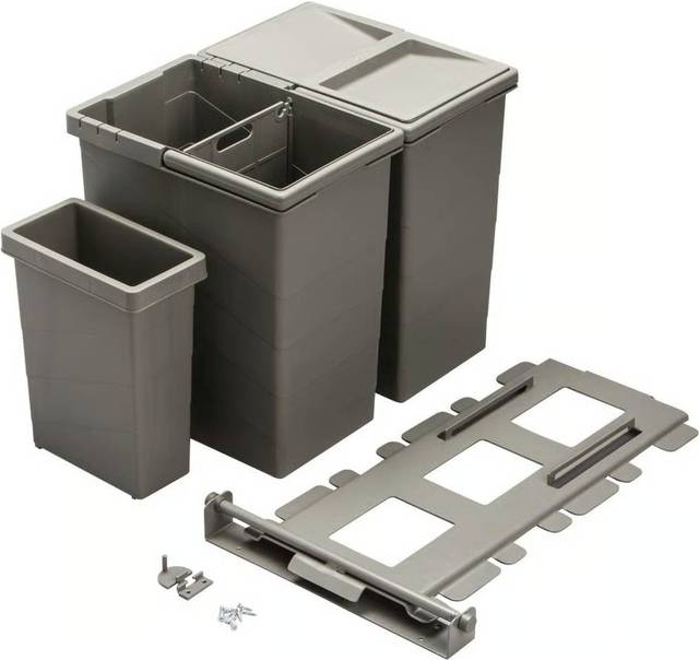 G. Funder Waste Sorting System Swivel with Several Buckets