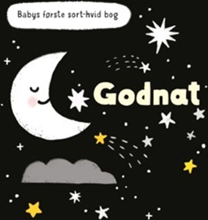 Babys første sort-hvid bog GODNAT - - Andet Bog - Globe - 2024 - Dansk - Booktok.dk