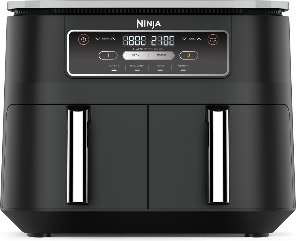 Ninja AF200EU dobbelt airfryer 7,6 l sort