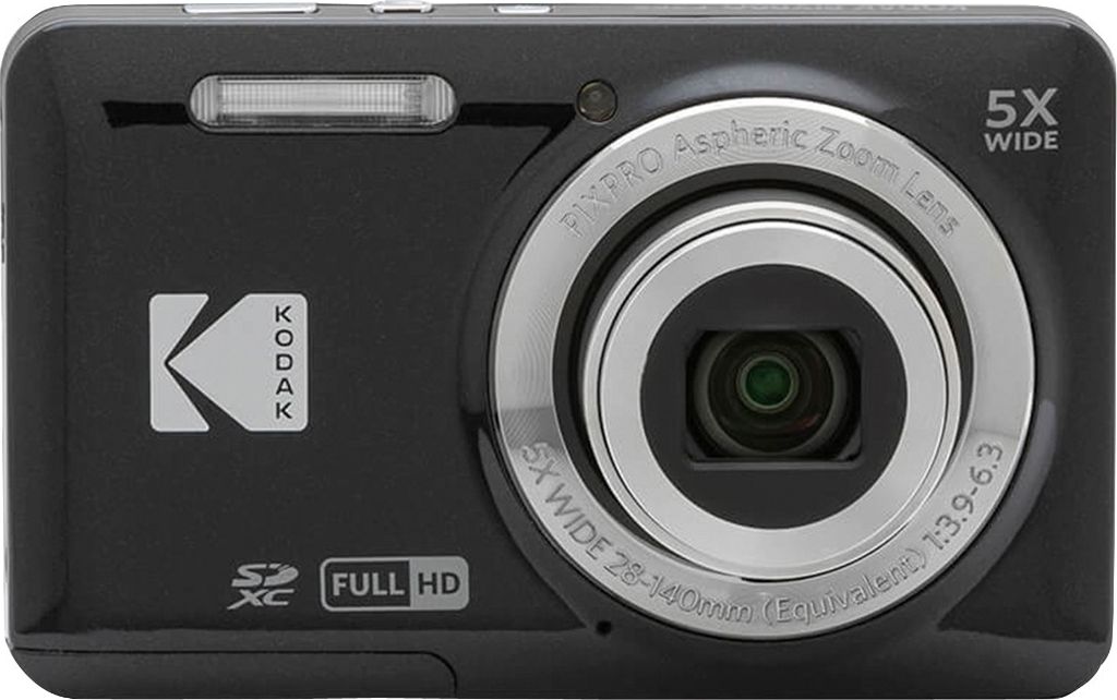 kodak pixpro fz55 digitalkamera, svart