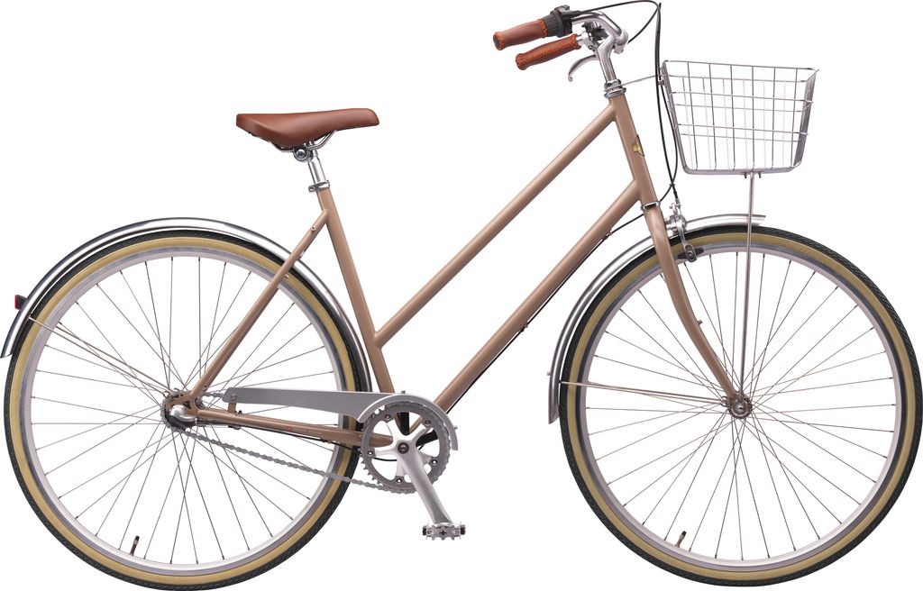 mustang vintage classic damecykel 28 tommer med 3 gear - mocca