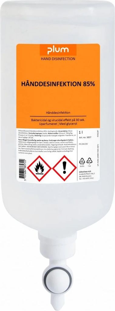 Plum Hånddesinfektion 85% Gel Bottle 1000ml