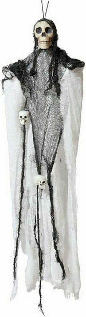 Hængende skelet - Halloween dekoration, multifarvet