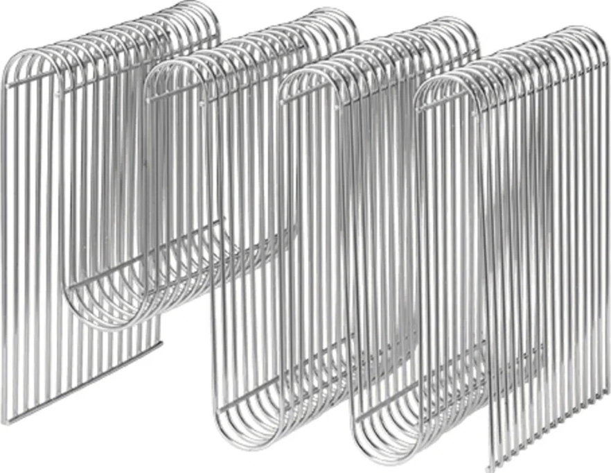 aytm curva magasinholder h30,5 cm, sølv