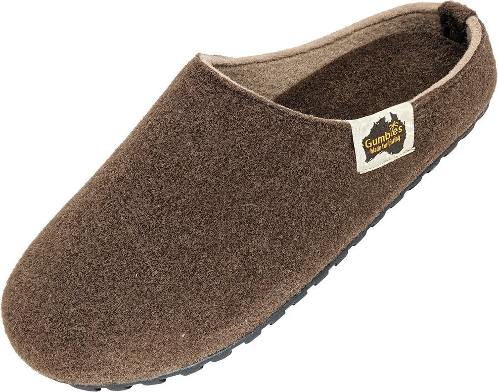 outback slipper - chocolate & cream