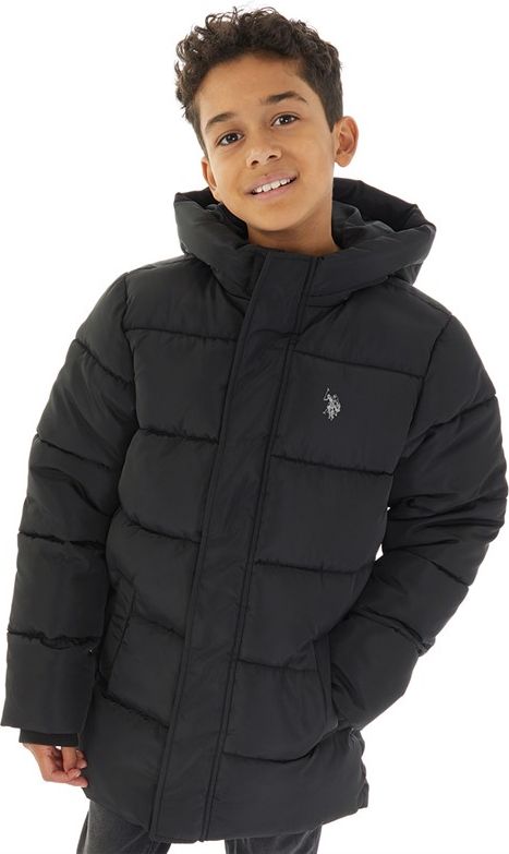 U.S. Polo Assn. Drenge Tyk Pufferjakke - Sort