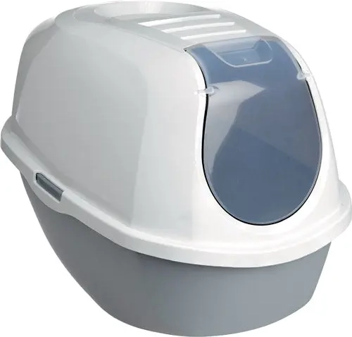 køb anione kattetoilet smart cat 53 x 39 x 41 cm grå her– maxi zoo danmark