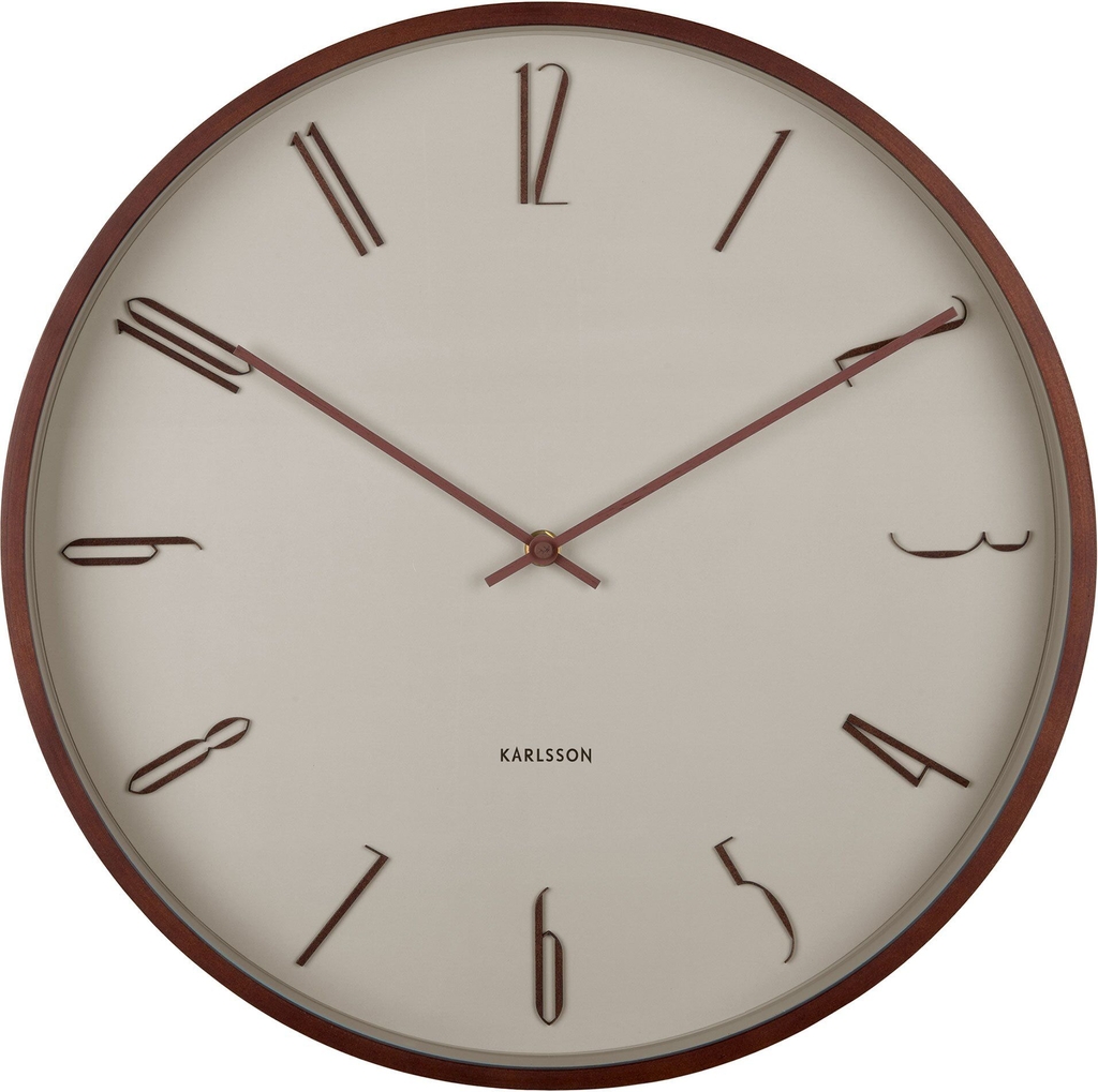 Karlsson Scandia väggklocka 40 cm, warm grey