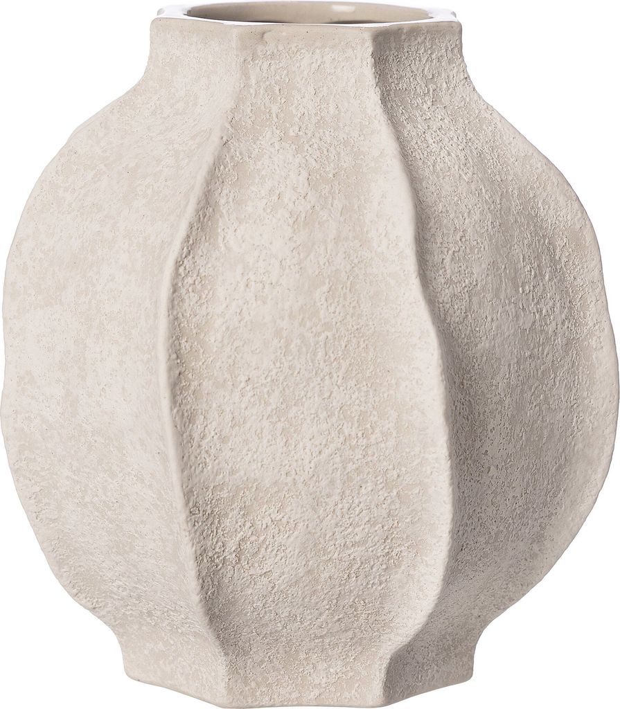 Ernst Vas stengods 24 cm, naturvit
