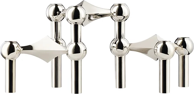 STOFF Nagel Krom Lysestage 6.9cm 3stk