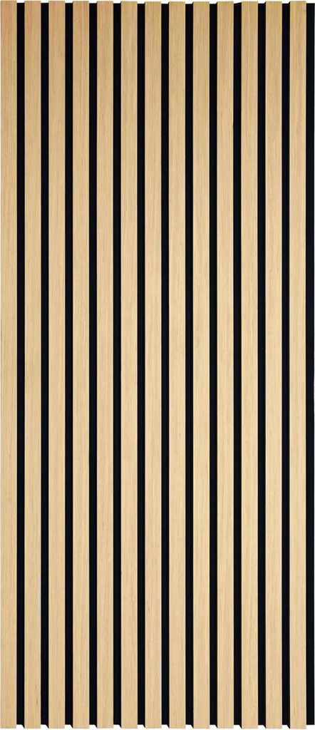 Akustikpanel Sort Egetræsfiner 1200x520x18 mm