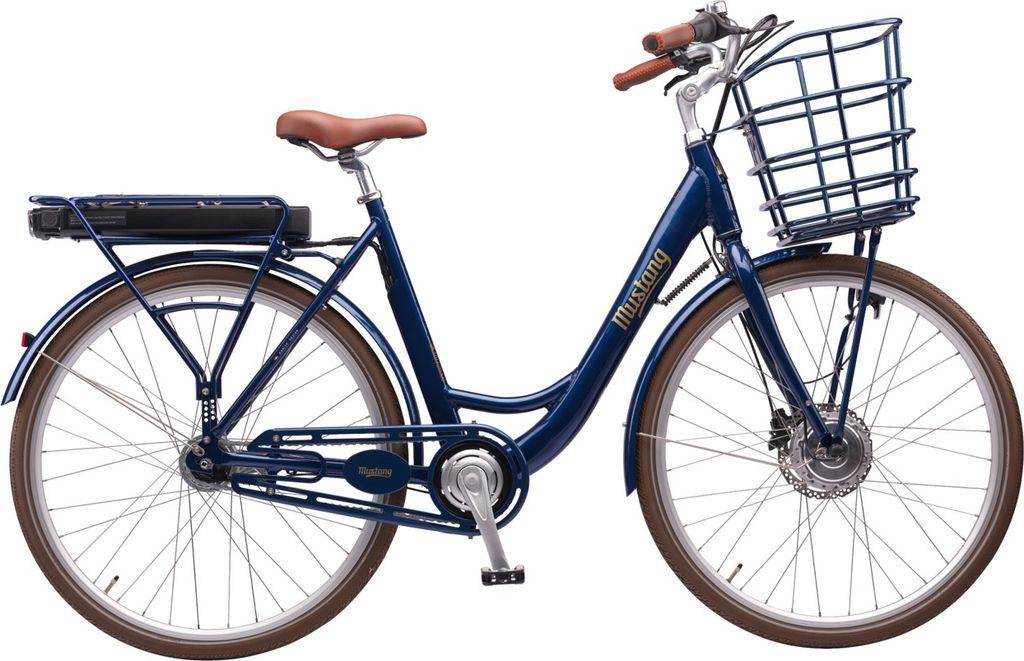 mustang dagmar electric 28" elcykel med 7 gear – deep sea​