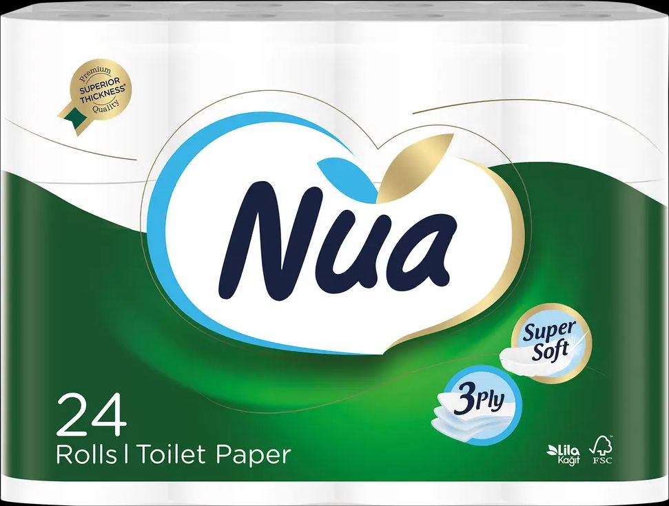 nua toiletpapir 3-lags - 24 ruller