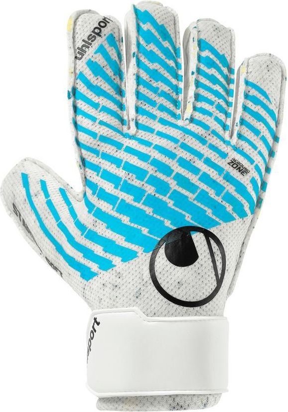 uhlsport målmandshandske fangmaschine cybertec starter soft - hvid/turkis/sort
