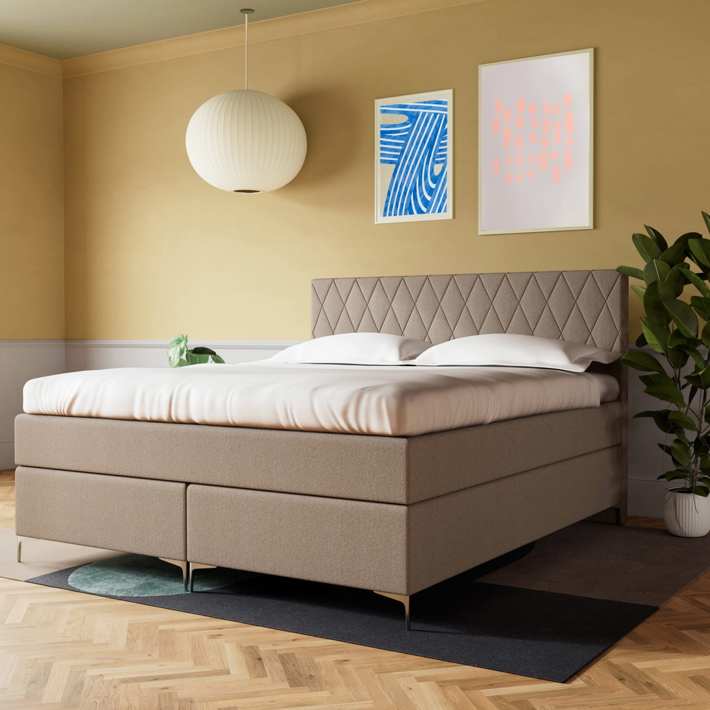 Gepolstertes Tamber Boxspringbett