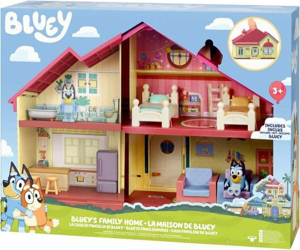 Bluey familiehus - Moose Toys miniaturehus med tilbehør (3+)