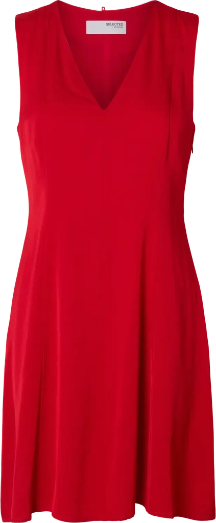 Selected Femme - Kjole - Rød - Leonore - 34