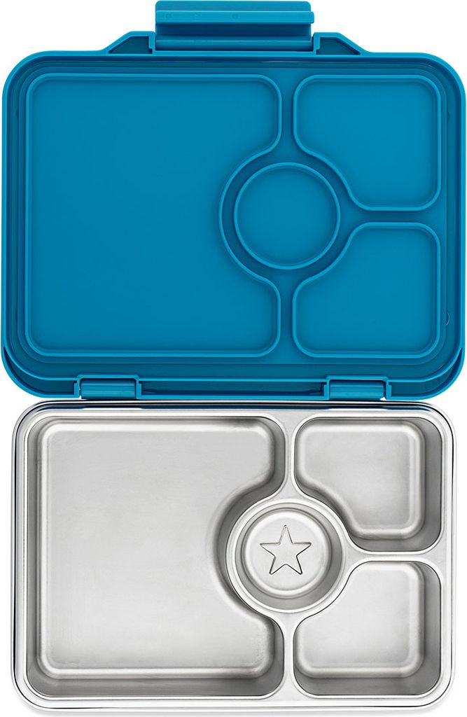 yumbox madkasse m. 4 rum - bento steel - normandy blue
