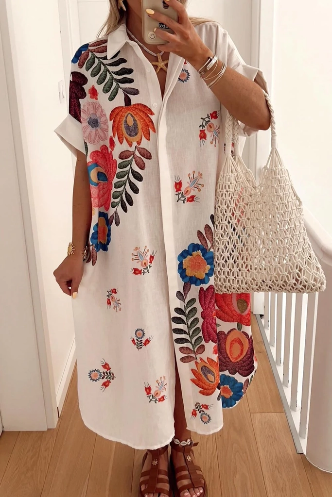 hilma shirt dress |&nbsp;white