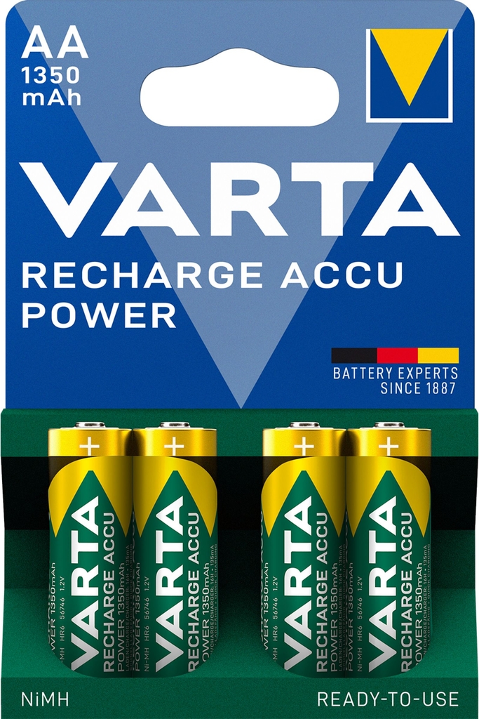 Laddningsbart batteri AA 2600 mAh 4-pack