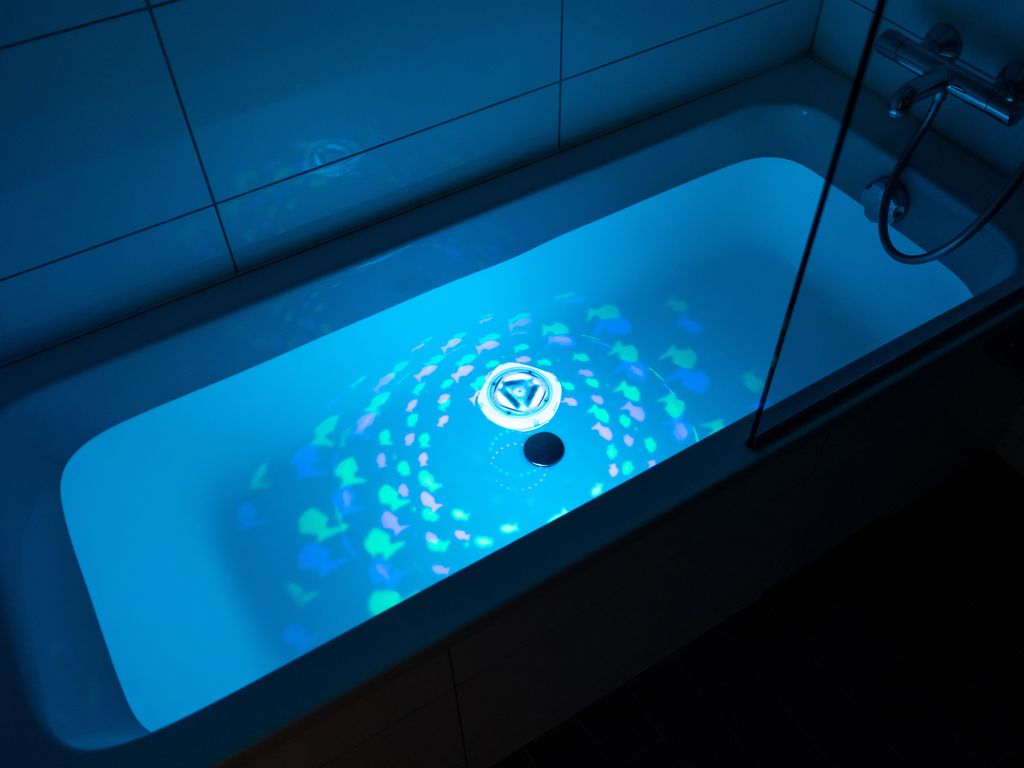 fishworld badkarslampa - spralla