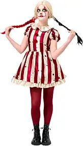 Halloween klovnekjole (På lager butik)