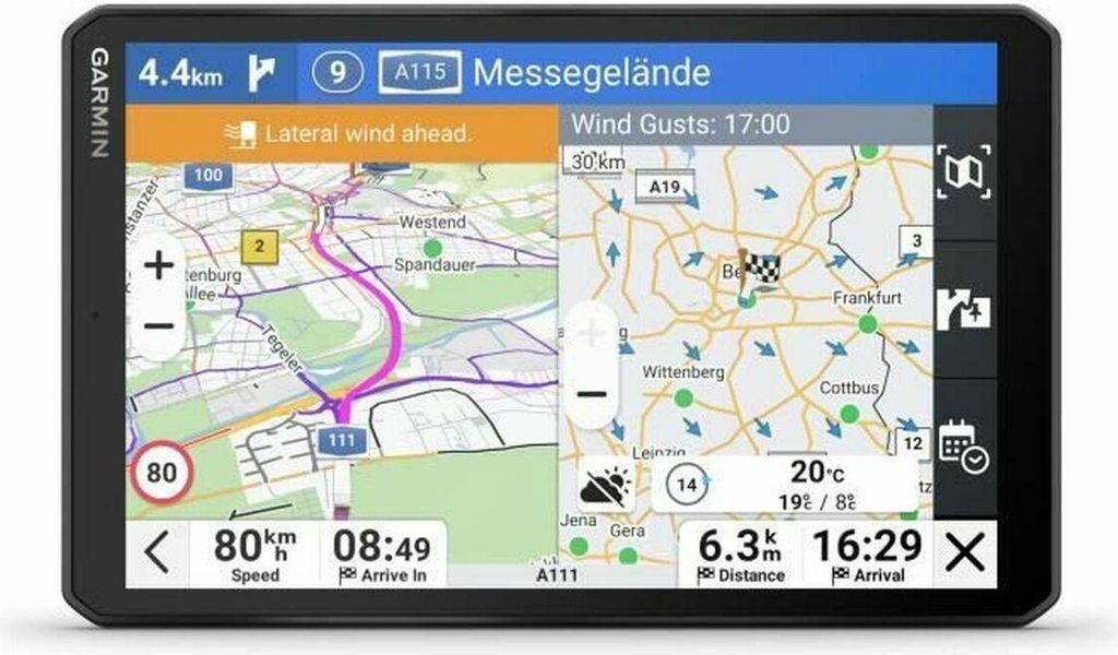 GPS navigator Garmin dēzl LGV820 - sort, Bluetooth & Wi‑Fi