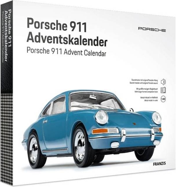 franzis 67664 - porsche 911 emaileblau adventskalender