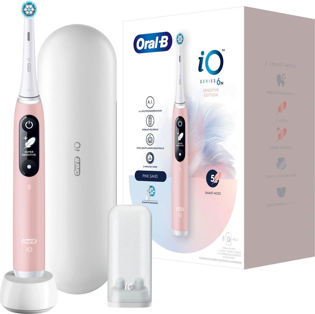 oral-b io series 6 el-tandbørste - pink