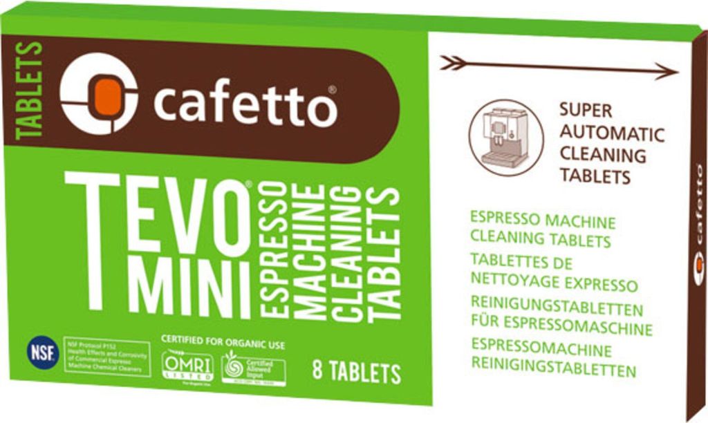 cafetto tevo mini rensetabletter 8 stk