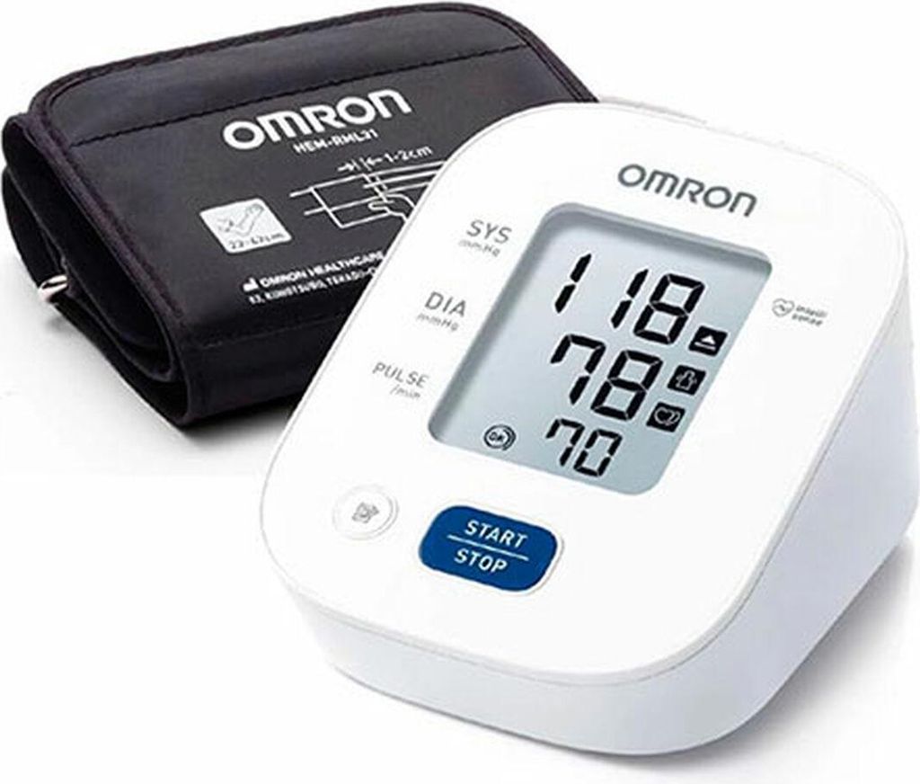 omron m2+ digital blodtryksmåler armomkreds 22-42 cm (1 stk)