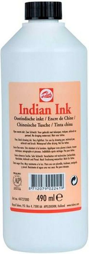 Talens Sakura Indian Ink - sort blæk 490 ml